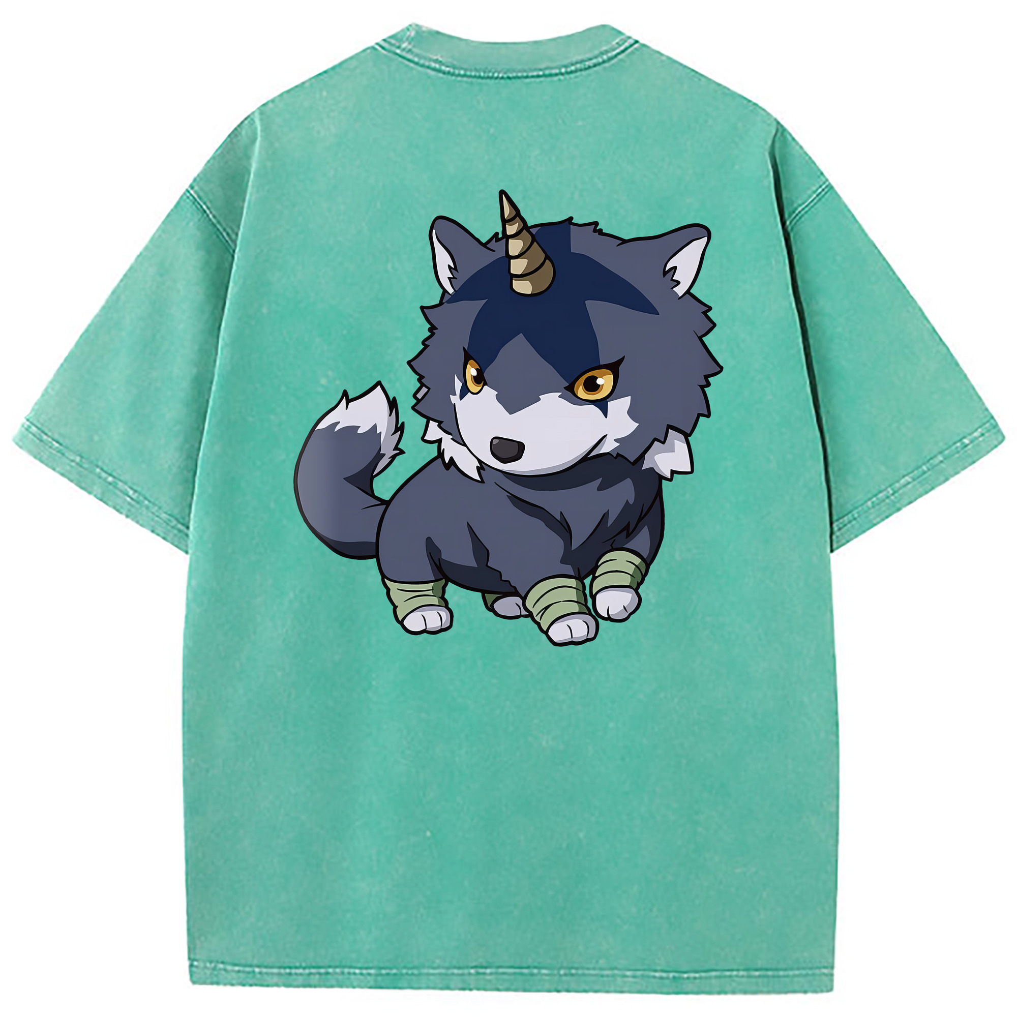 （画像用） 転スラ Regarding Reincarnated to Slime 綿100% ヴィンテージ風 半袖Tシャツ（背面プリント）